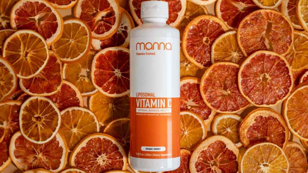 Vitamin C laying on dried oranges