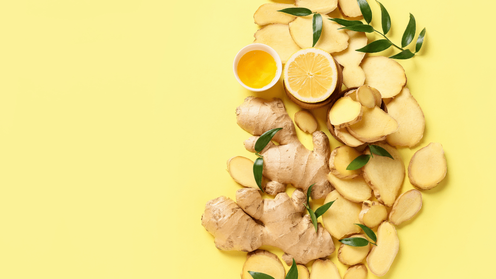 turmeric, ginger, lemon and honey